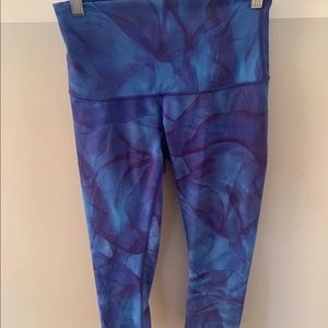 colorful blue lulu leggings